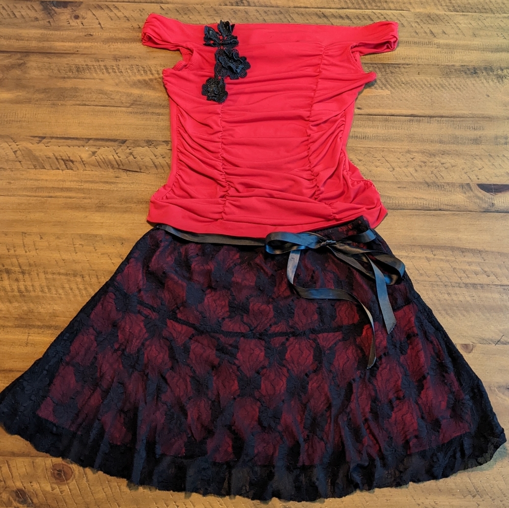 Darling Skirt & Off-shoulder Top!